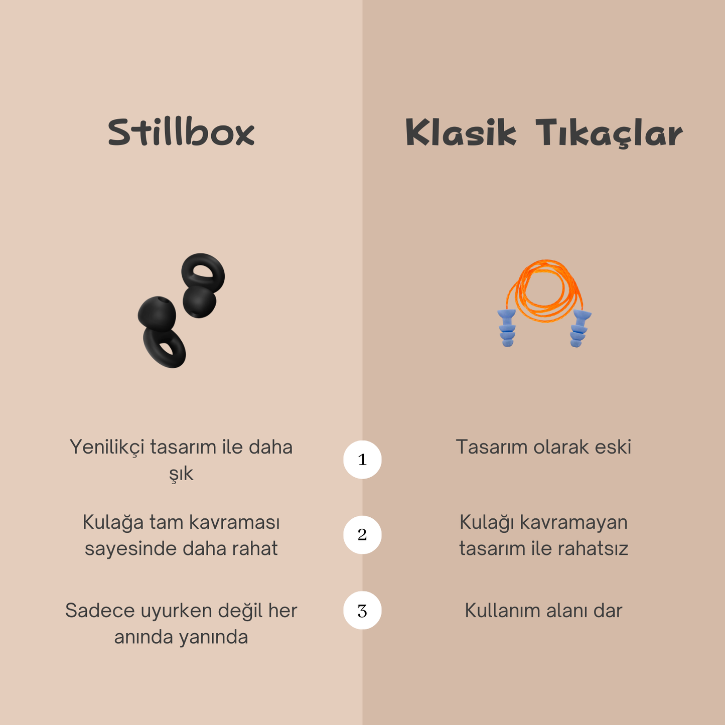 Stillvox Silence Plugs | Premium Aktif Gürültü Engelleyici Kulak Tıkacı